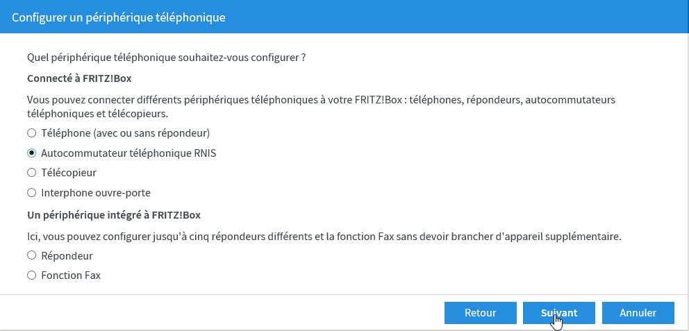 Comment configurer SIP trunk à l'interface de Fritz!box